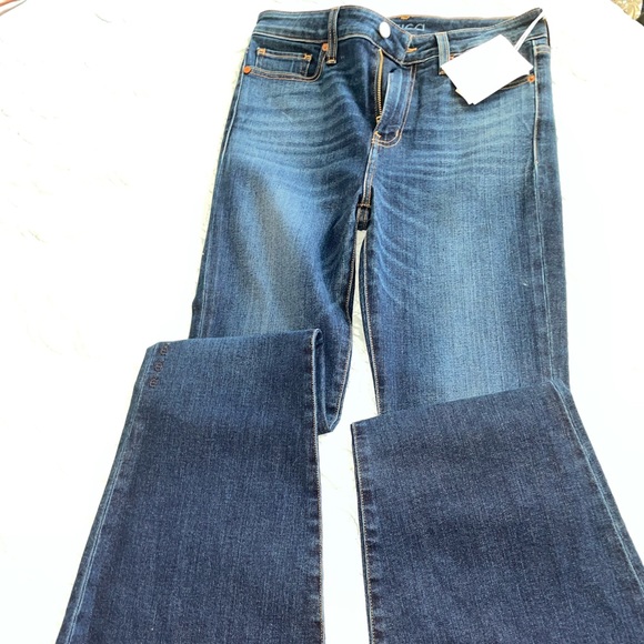 Etica Nina Blue Spurs Denim Flare Jeans 